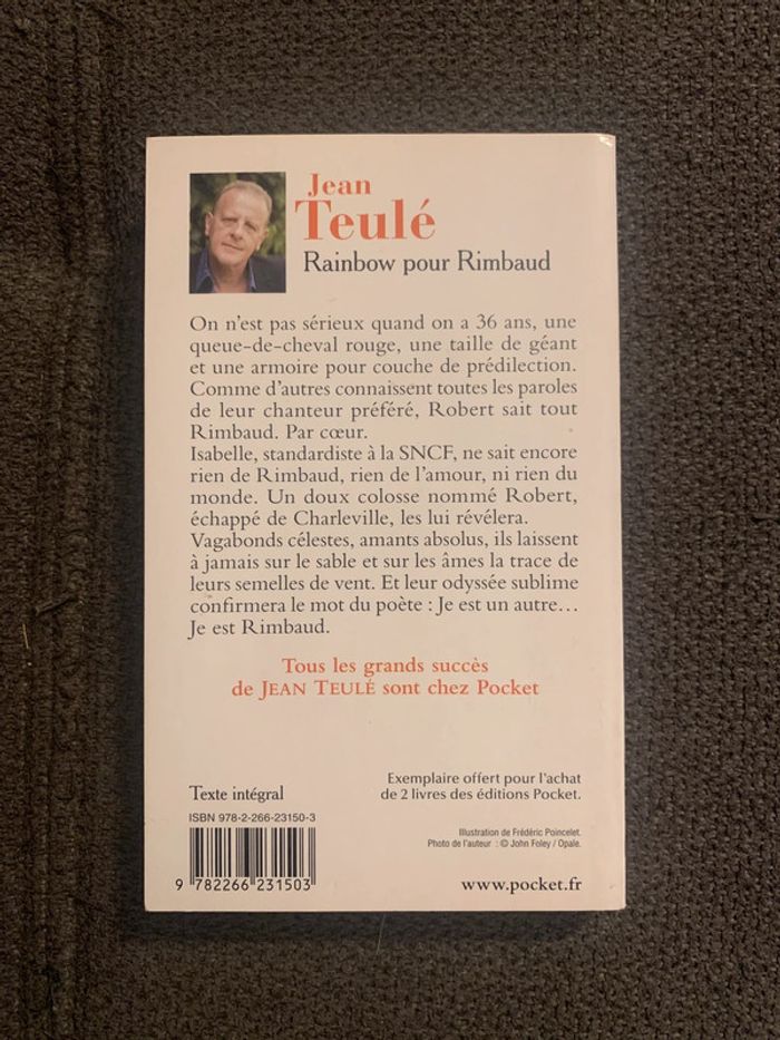 Livre Rainbow pour Rimbaud Jean Teulé - photo numéro 2