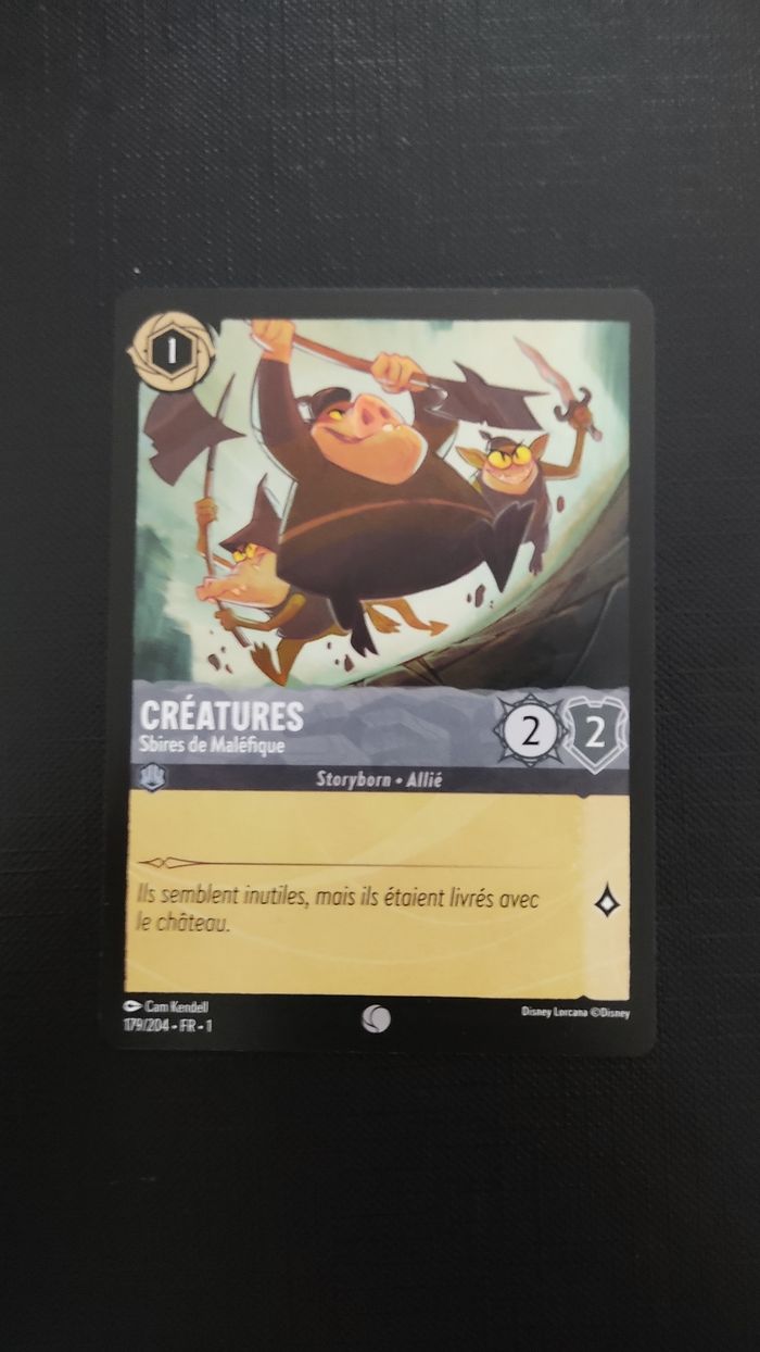 Lorcana chapitre 1 carte créatures 179/204 neuve fr