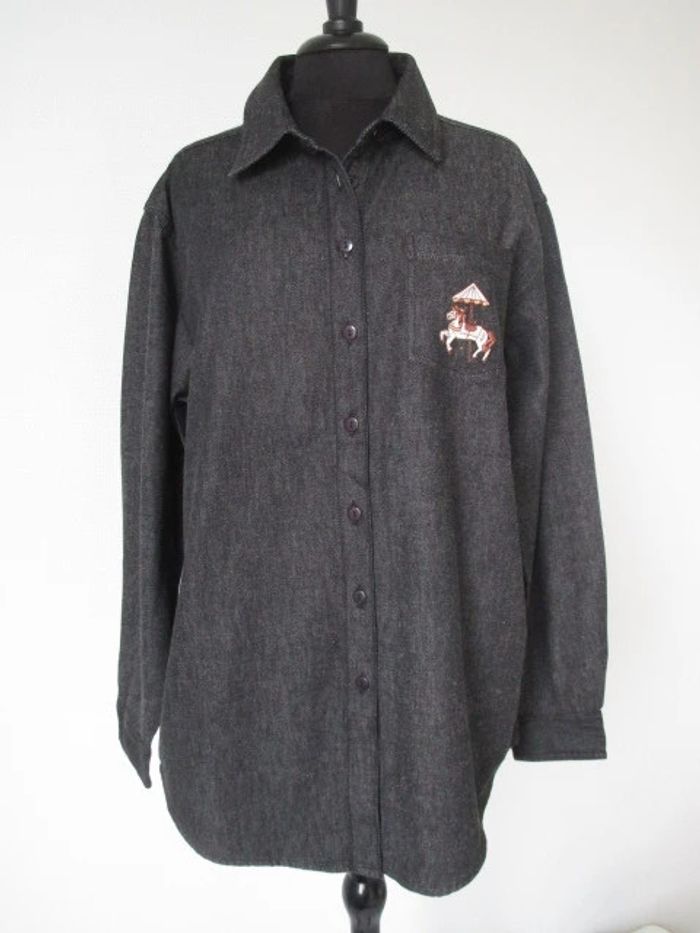 Chemise jean vintage carrousel 46 TBE - photo numéro 2