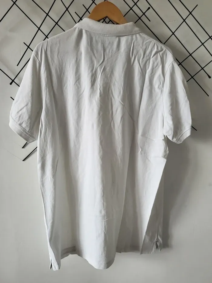 Polo blanc uni Jack&Jones XL slim fit - photo numéro 7