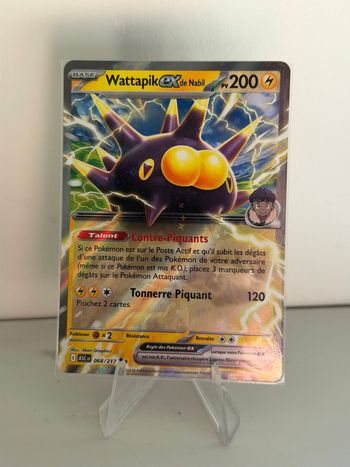 carte Pokémon héros transcendants Wattapik Ex 068/217 