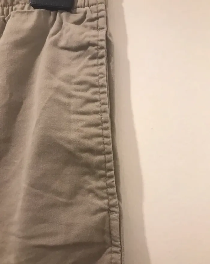 Shorts bermuda homme uni olo poche sur les côtés et derrière beige taille L - photo numéro 4