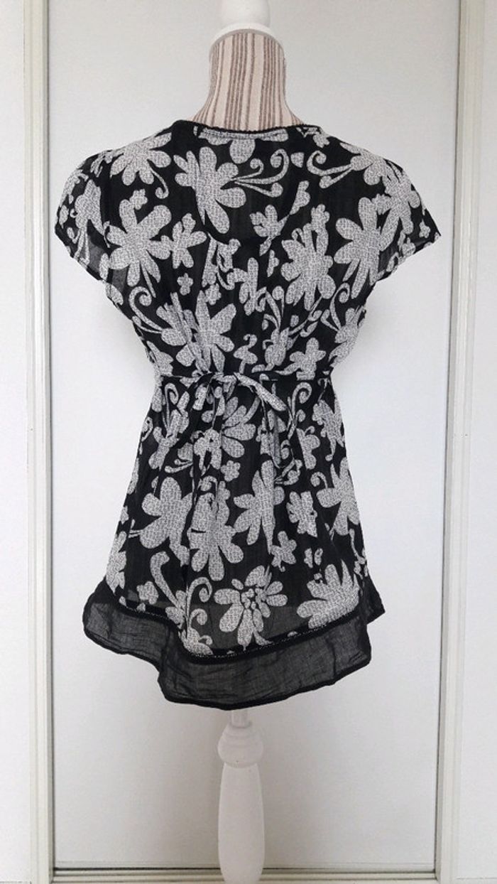 Blouse noire et blanche Armand Thiery taille 3 très bon état - photo numéro 6