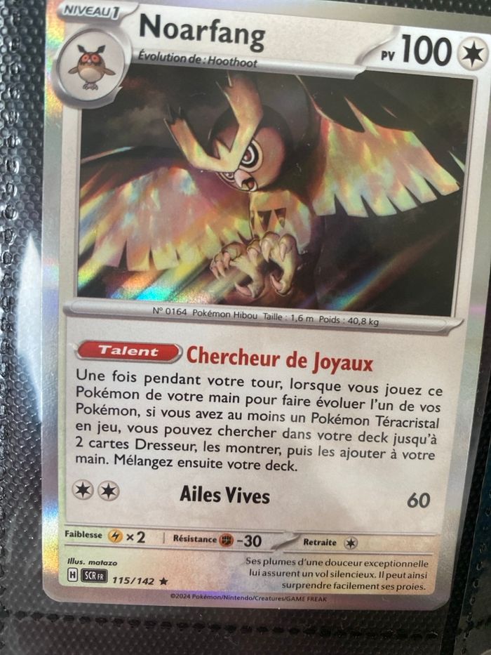 Carte Pokémon holographique neuf