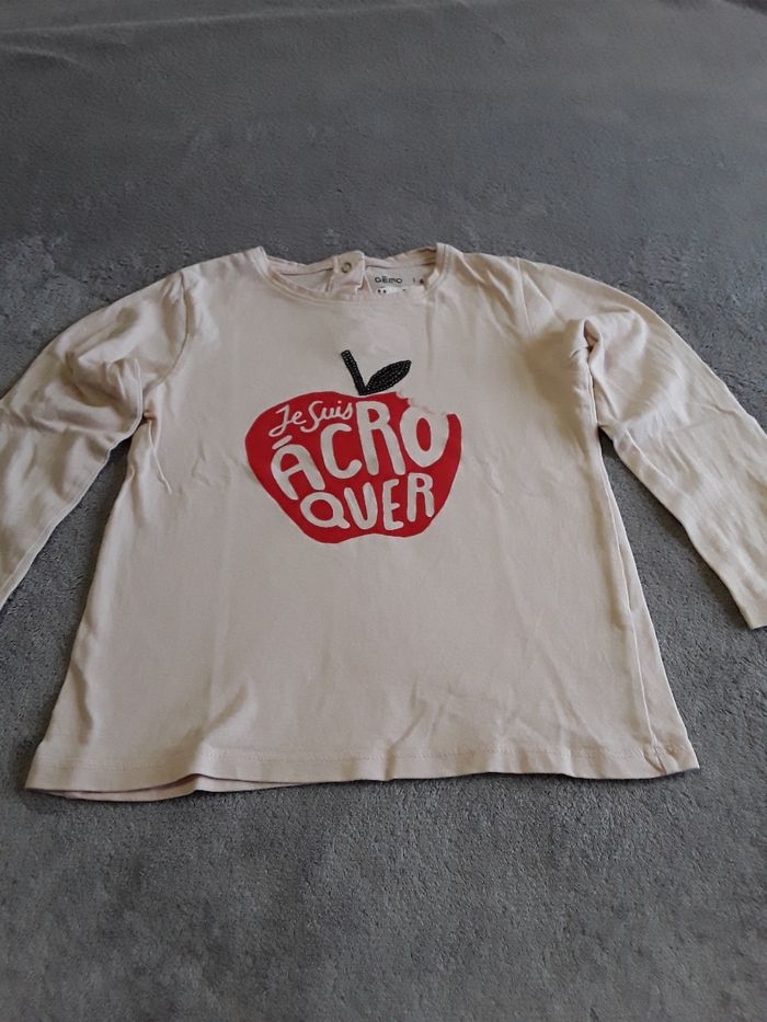 Tee shirt manches longues fille 4 ans - photo numéro 2