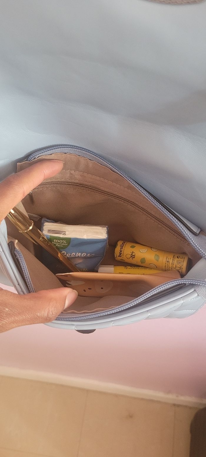 Sac à bandoulière baby blue - photo numéro 7