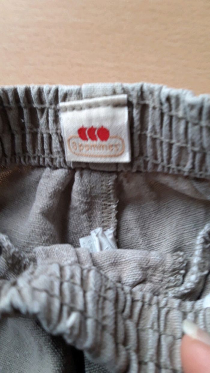 Pantalon en lin et coton 18 mois - photo numéro 4