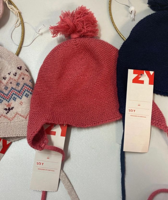 Lot de bonnet fille - neuf - Zippy - Taille 1/3 ans - photo numéro 4
