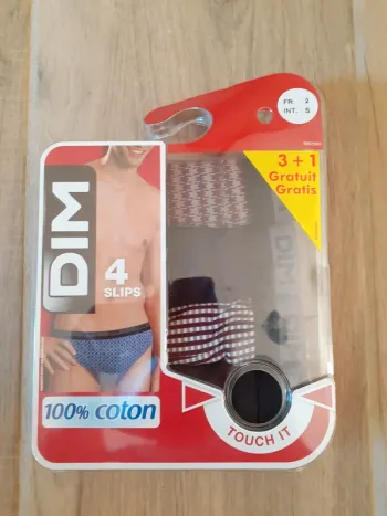 NEUF - 4 Slips homme - DIM - taille S