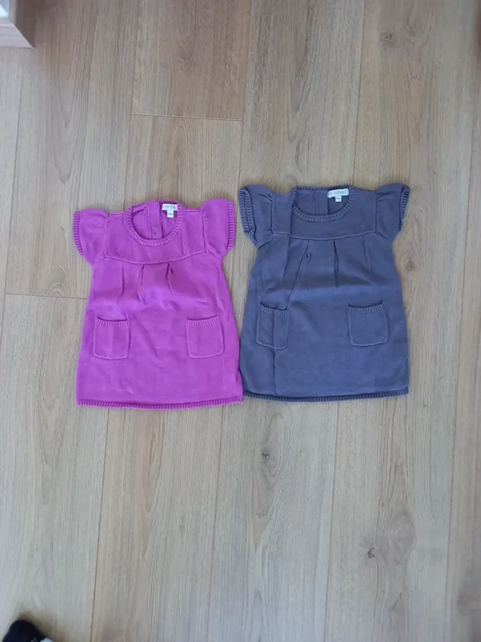 Lot de 2 robes manches courtes