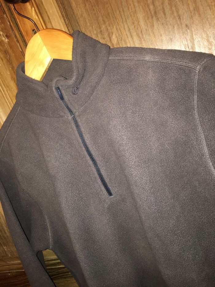 Polaire gris anthracite homme manches longues Go Sport - photo numéro 4