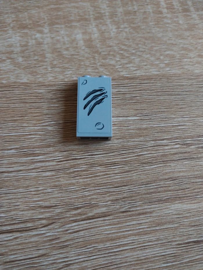 Lego brique 1x2x3 Light bluish gray 22886pb05 - photo numéro 2