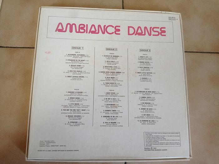 Coffret de 3 Vinyles "Ambiance Danse" - photo numéro 2