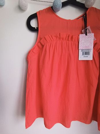 Haut léger corail Naf Naf Taille 36 Neuf avec étiquette