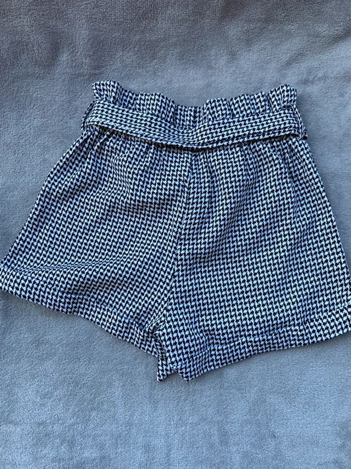 Short imprimé pied de poule / Taille S - photo numéro 2