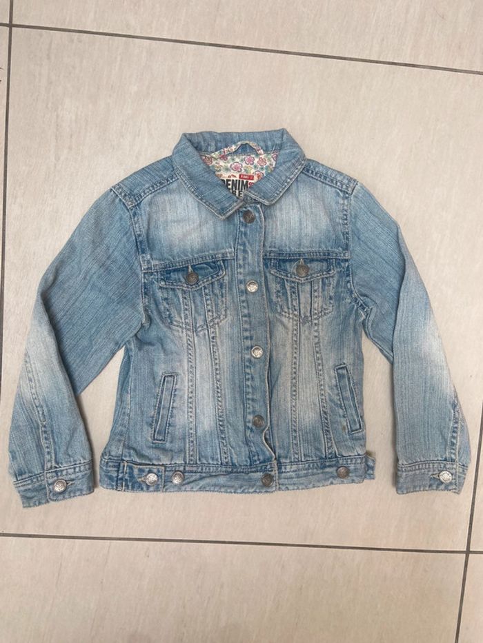 Veste en jean clair