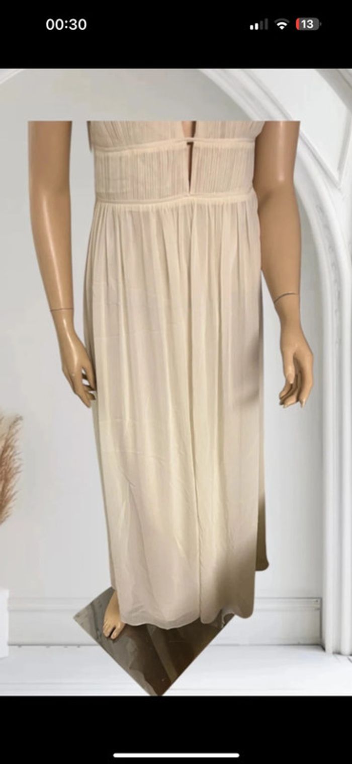Robe beige Patrizia Pepe neuve – taille 42 élégante et fluide - photo numéro 13