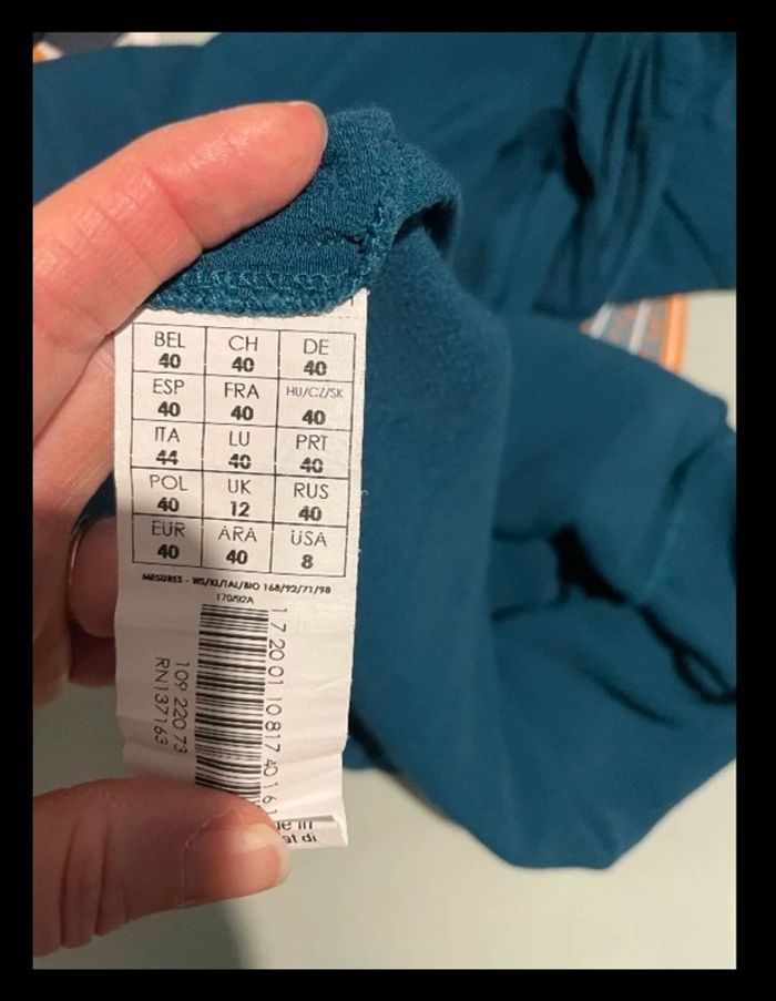 Robe bleu canard taille 40 - photo numéro 2