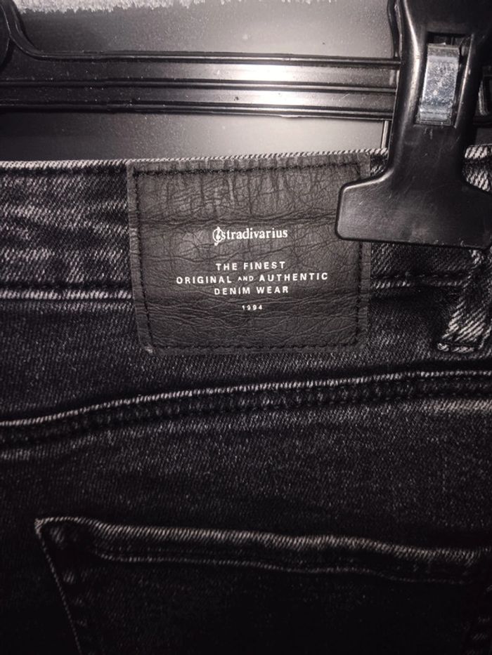 Jean noir slim Stradiviarius femme taille 38 - photo numéro 3