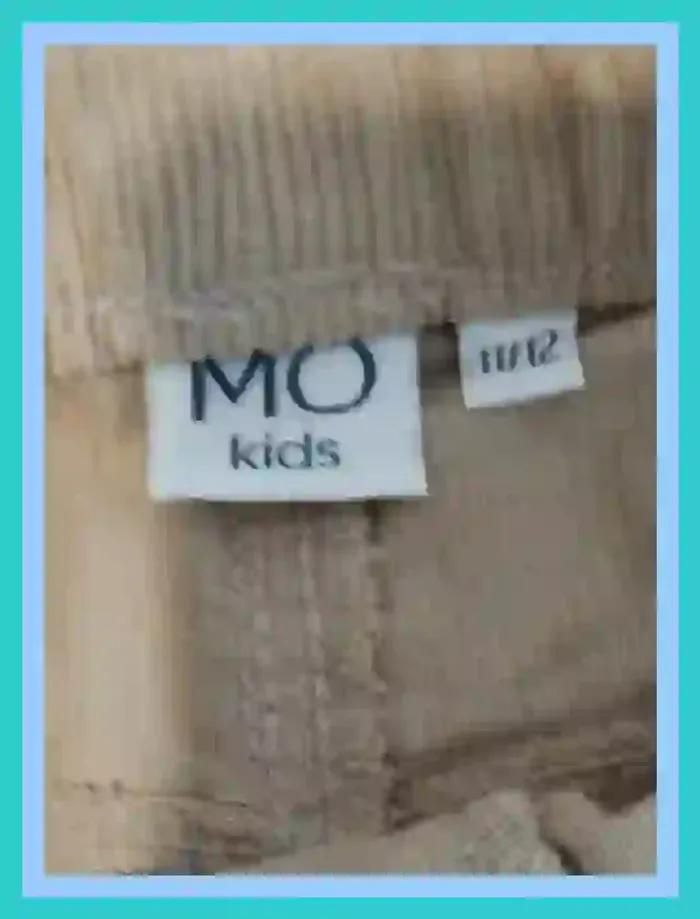 Pantalon velours côtelé MO Kids beige fille 11 à 12 ans - 7522987783 - photo numéro 2