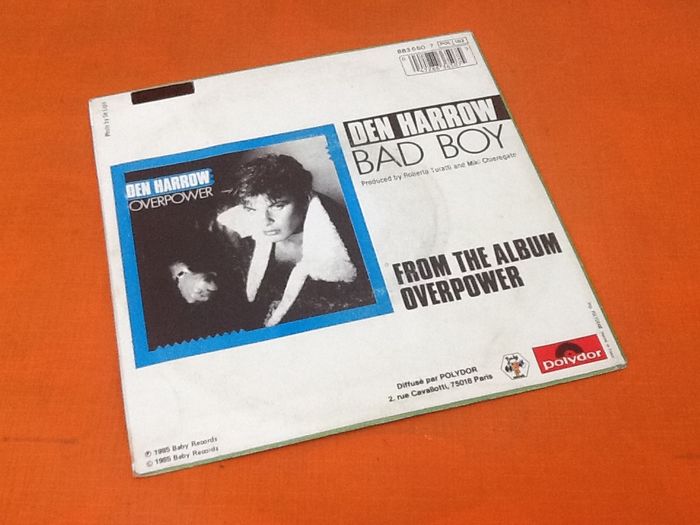 Vinyle 45 tours Den Harrow Bad boy (1985) Polydor 8836507 - photo numéro 5