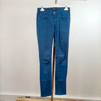 Pantalon slim stretch bleu roi Cimarron taille 36 en coton élasthanne A1487