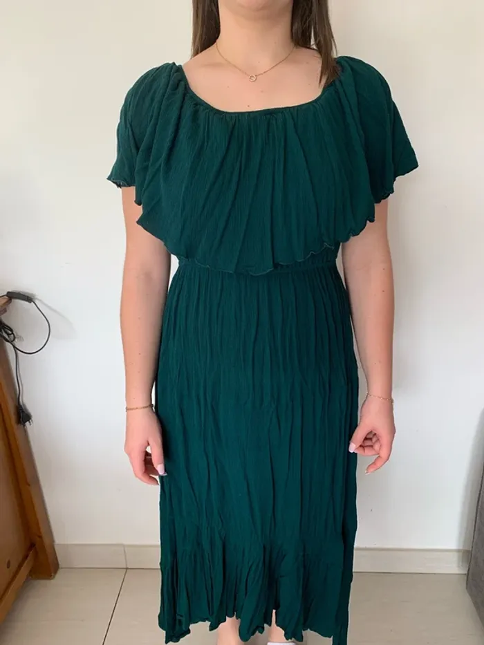 Robe de soirée en crêpe - photo numéro 10