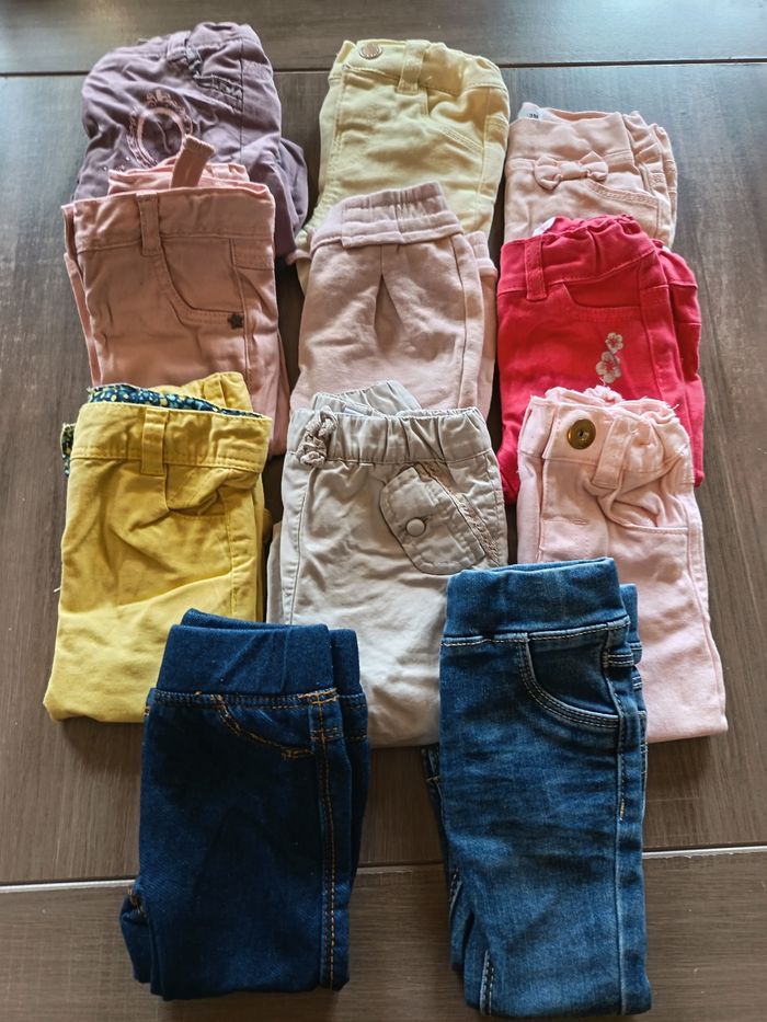 Lot de 11 pantalons taille 3 mois - photo numéro 2