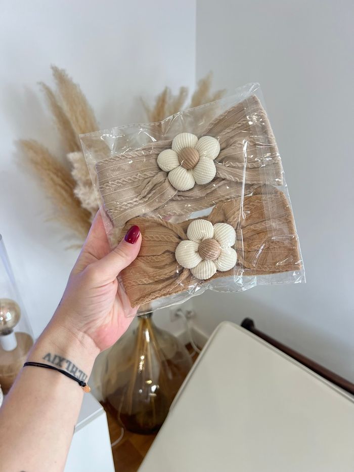 Lot de deux bandeaux fleur - photo numéro 3