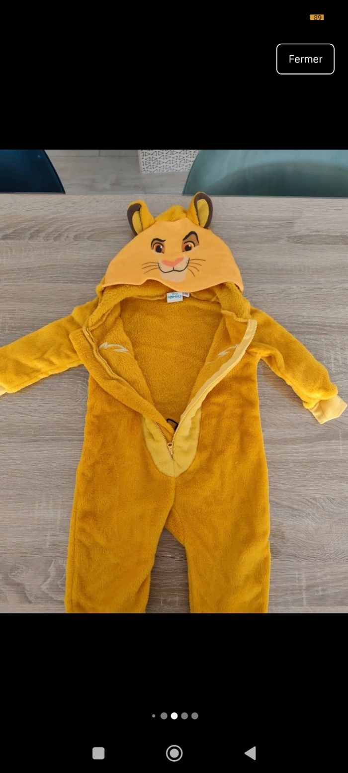 Combinaison/ surpyjama Simba - photo numéro 4