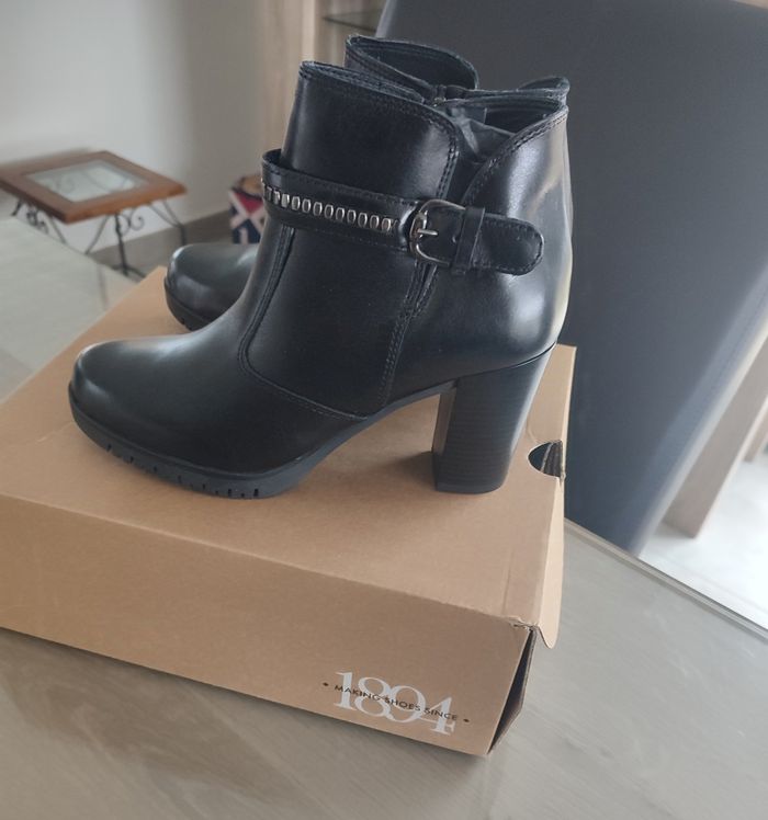 Bottines cuir femme t.38 neuves - photo numéro 2