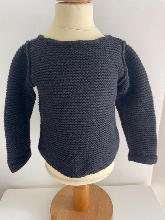 Pull noir bonpoint bébé