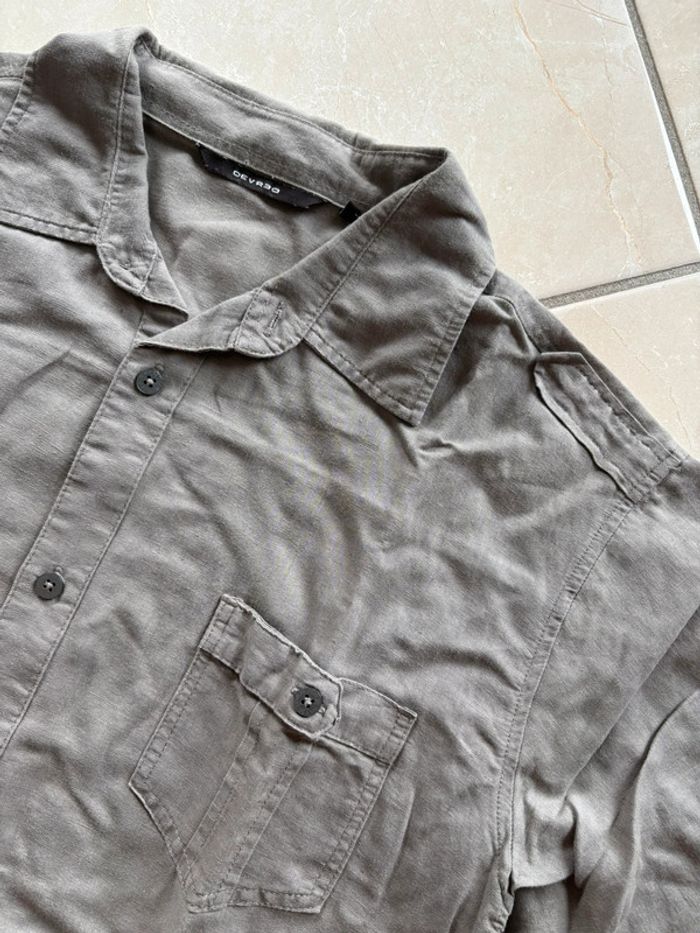 Chemise manche courte lin L - photo numéro 3