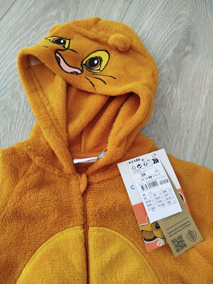 Pyjama Simba 2 ans neuf - photo numéro 3