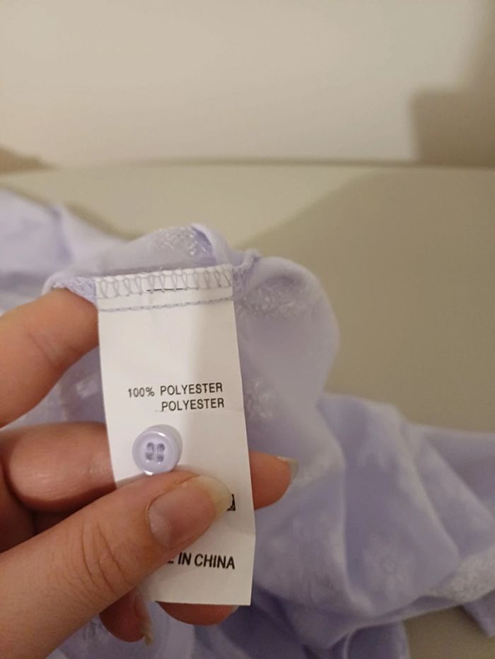 Chemise transparente couleur Lilas neuve Kilky taille S 36 - photo numéro 13