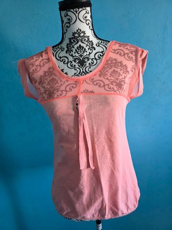 Haut corail femme T : 1