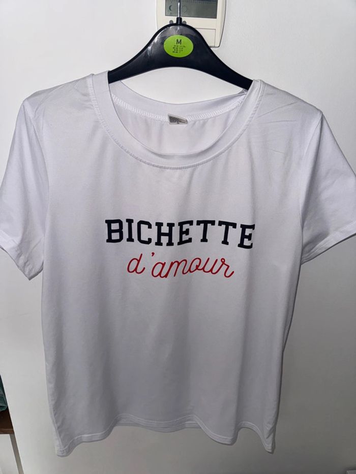T shirt femme M bichette d’amour - photo numéro 2