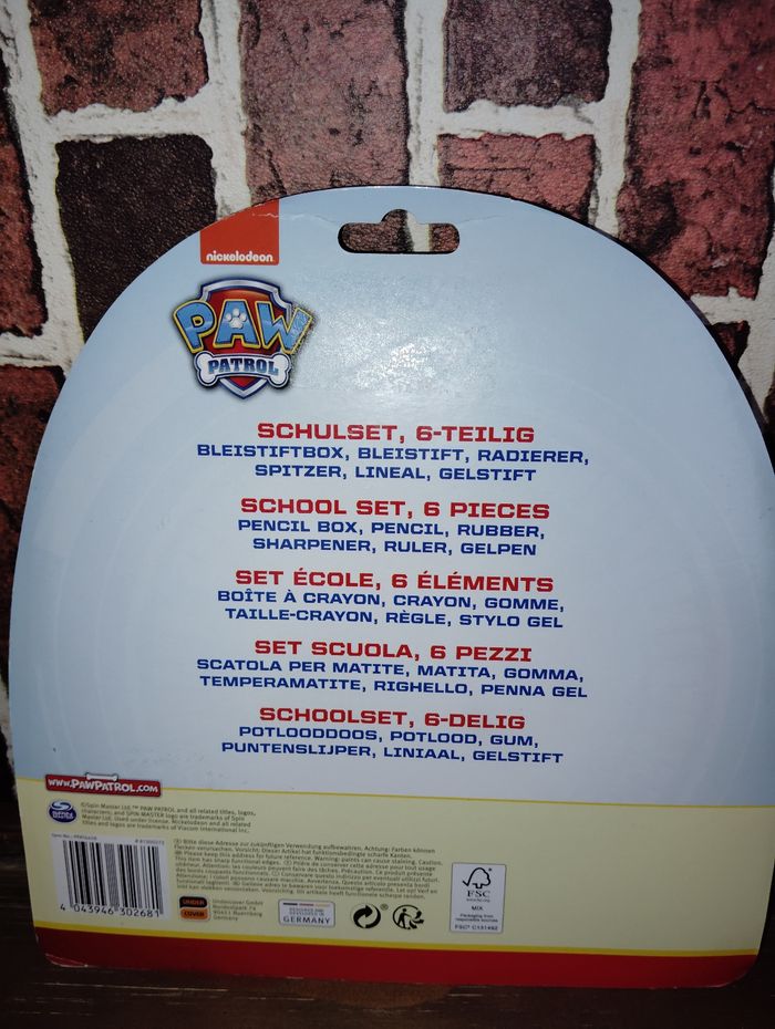 Set papeterie Pat patrouille - photo numéro 2
