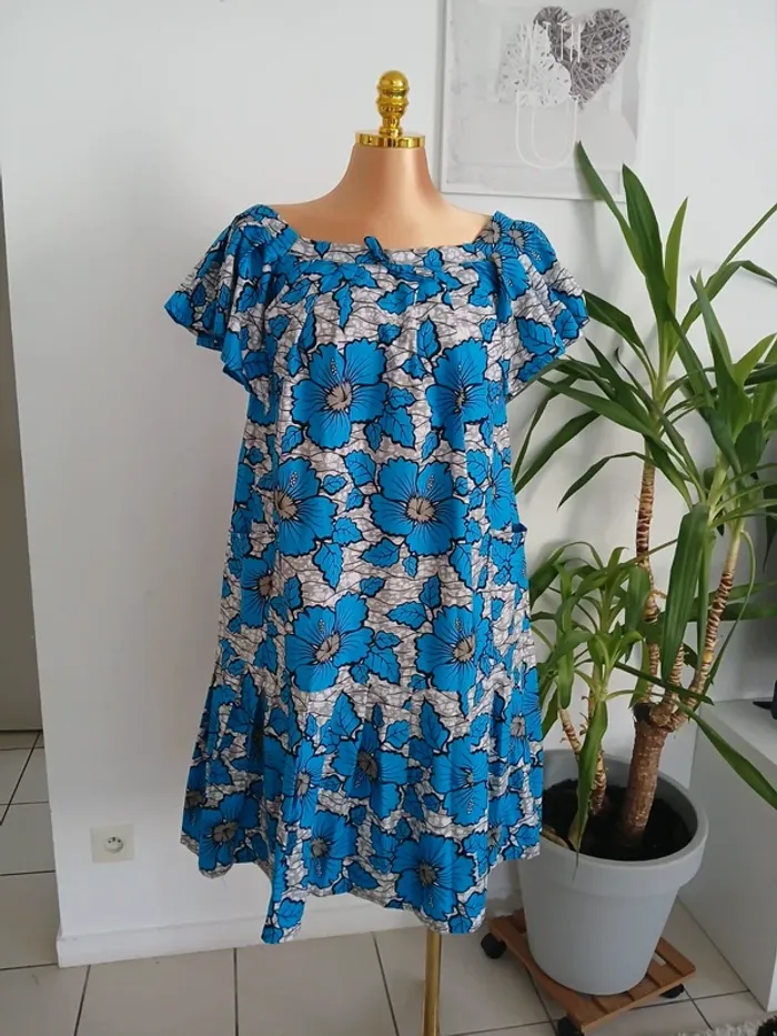 Robe courte d'été à motifs🌿💝 - photo numéro 6