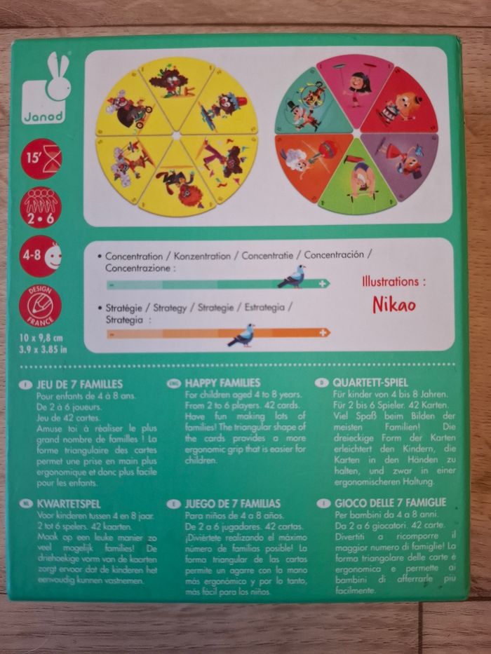 Jeu de 7 familles "Family Circus" Janod - photo numéro 2