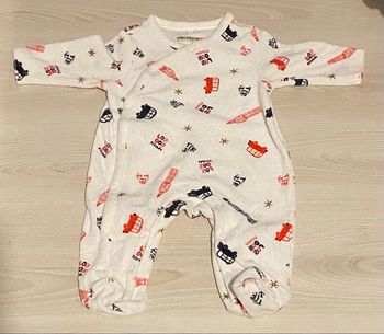 Pyjama velours 1 mois