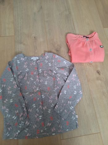 Blouse et gilet 5 ans fille