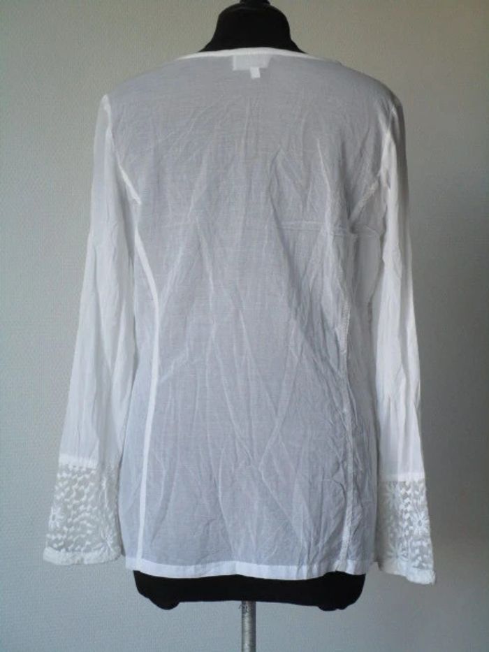Blouse/tunique broderies fleurs Jac Jac 40 TBE - photo numéro 6
