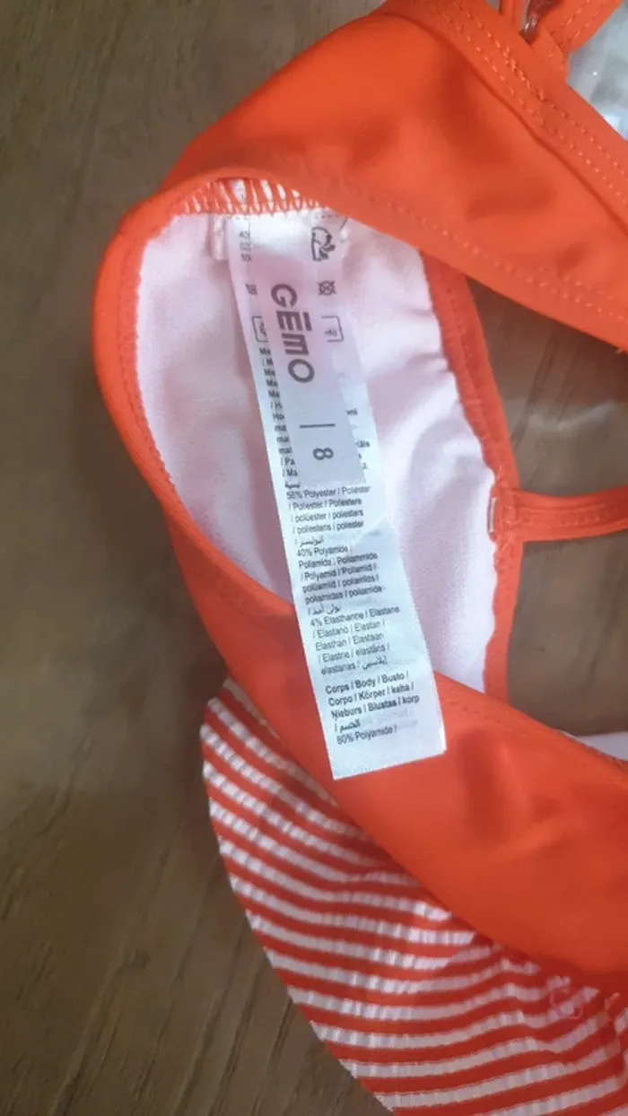 Maillot de bain orange neuf - photo numéro 9