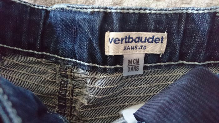 Jupe en jeans Vertbaudet neuve 3 ans - photo numéro 3