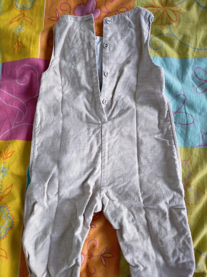 Adorable salopette fille 9 mois - photo numéro 3