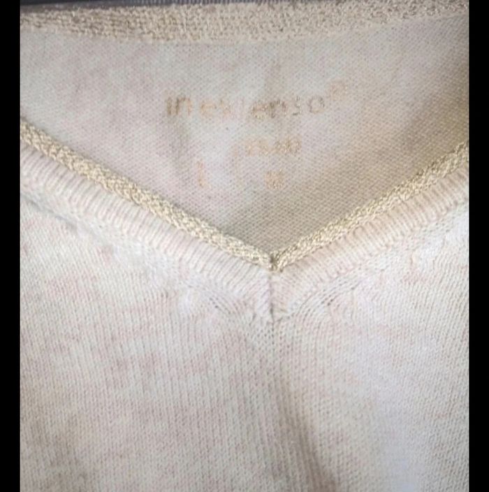 Pull léger beige rose in extenso taille L - photo numéro 3