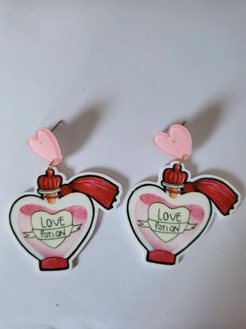 Boucles d'oreilles love potion Harry potter