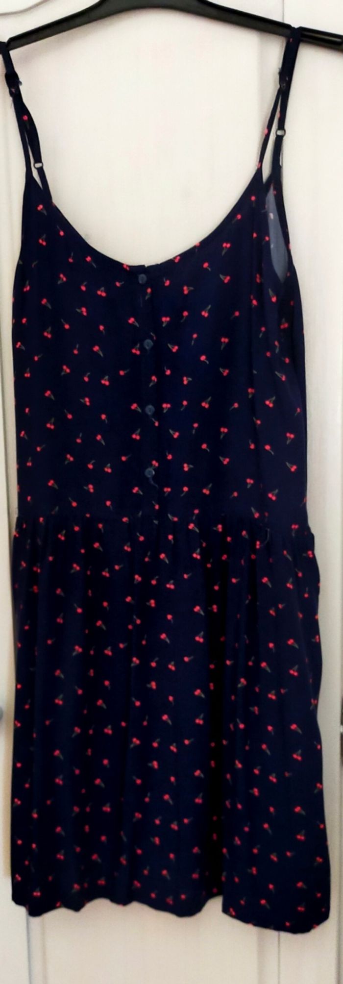 Robe bretelles Kiabi bleue marine