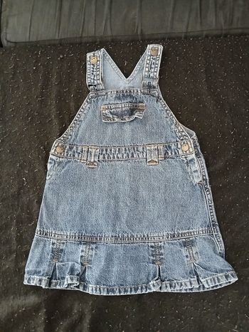Robe salopette en jean 18 mois